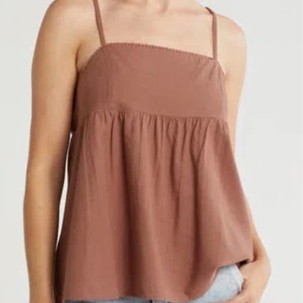 NWT Abound Brown Topaz Babydoll Camisole